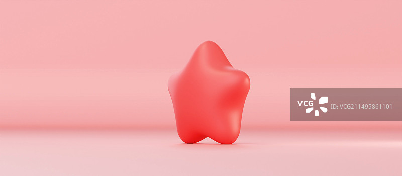 三维渲染星星图形插画背景图片素材