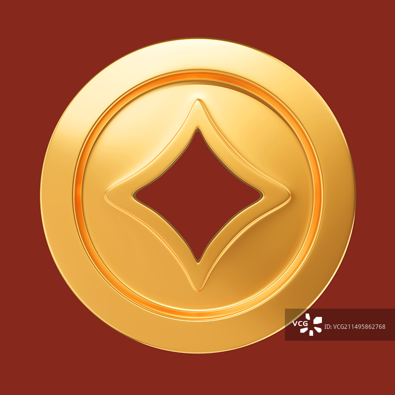 3D建模渲染金币插画图片素材