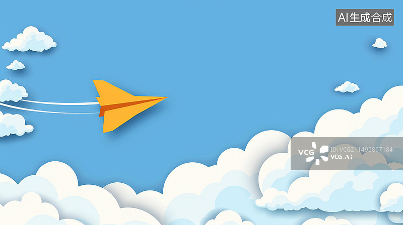 【AI数字艺术】蓝色背景下的玩具飞机图片素材