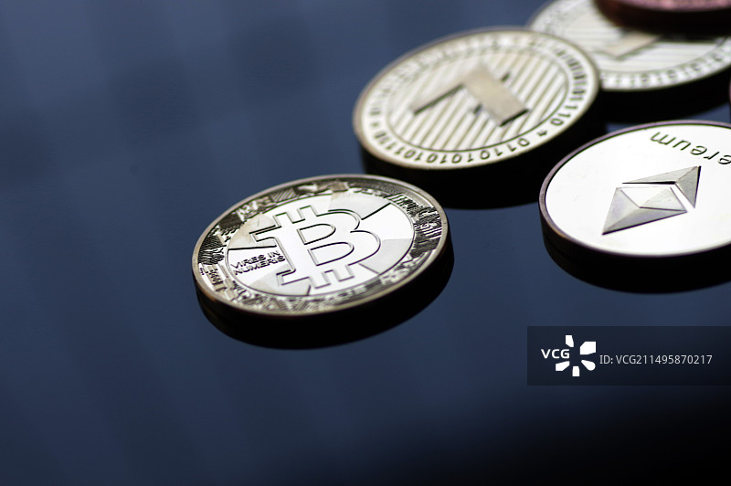 比特币 虚拟货币 莱特币图片素材