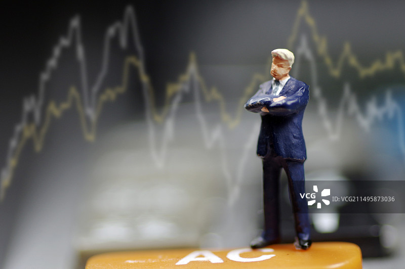 商务人士和股市数据图片素材