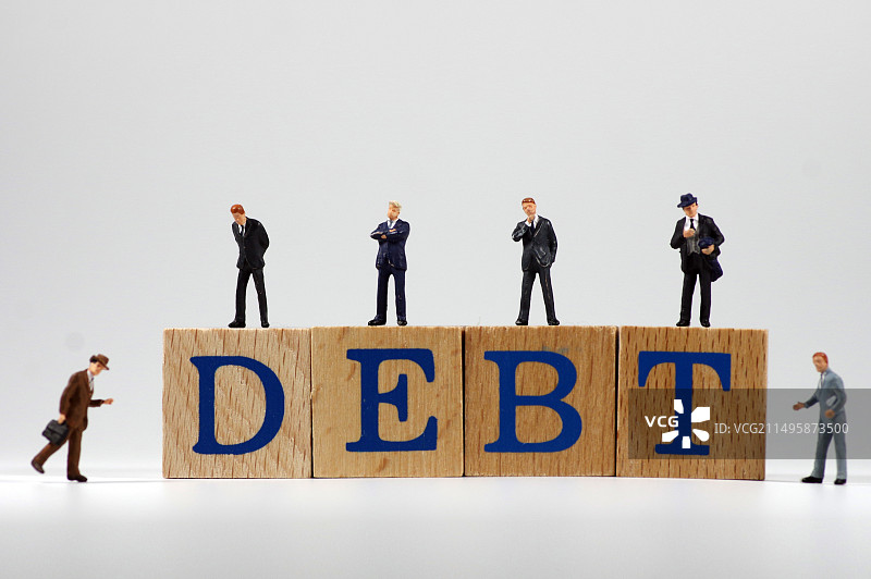 DEBT 债 债务 债市 债权 债基 债券市场图片素材