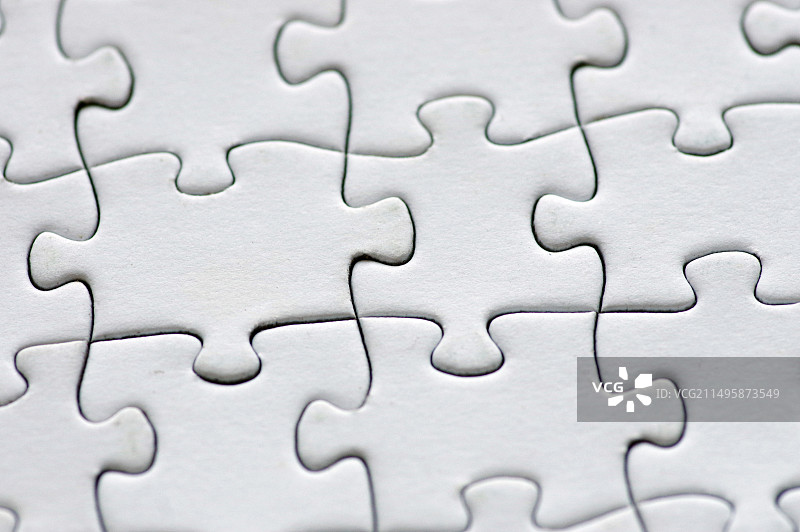 白色拼图全帧拍摄图片素材