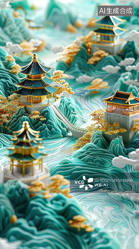 【AI数字艺术】寺庙里的宗教用品图片素材