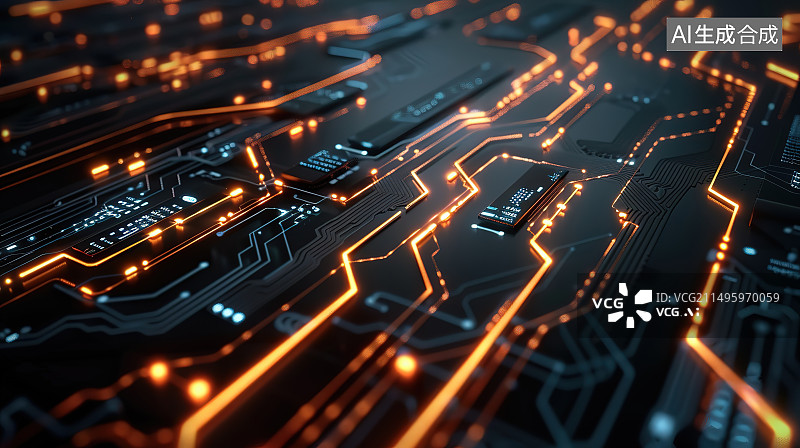 【AI数字艺术】计算机设备全帧拍摄图片素材