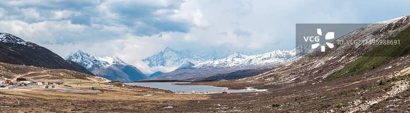 四川甘孜红海子图片素材
