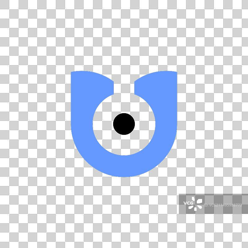 网络摄像头字母U标志图标图片素材