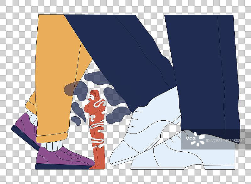 自卑感：渺小的人图片素材