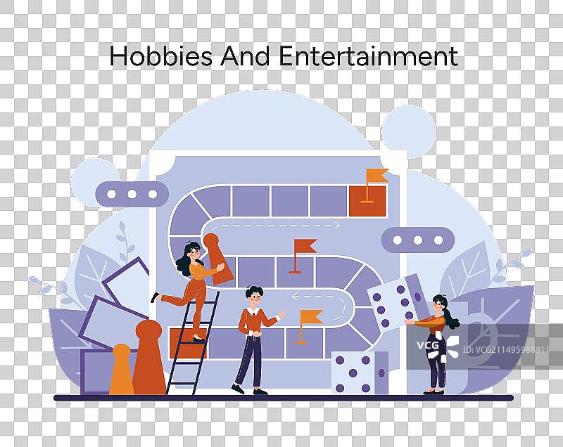 热情的人物参与棋盘游戏图片素材