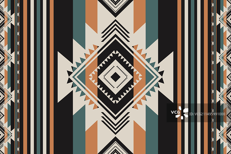 阿兹特克西南条纹图案图片素材