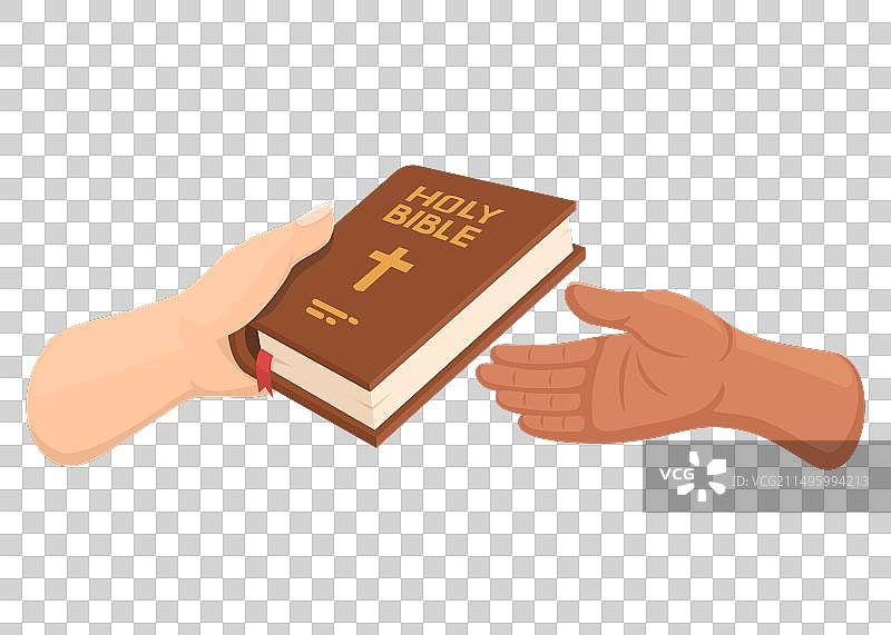 手持《圣经》图片素材