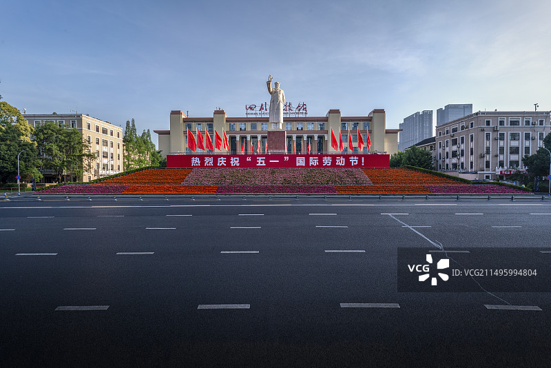蜀都大道·五一劳动节图片素材
