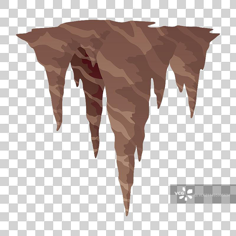 钟乳石冰柱形悬挂矿物图片素材