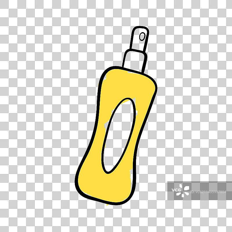 手持防晒喷雾瓶简约图标图片素材