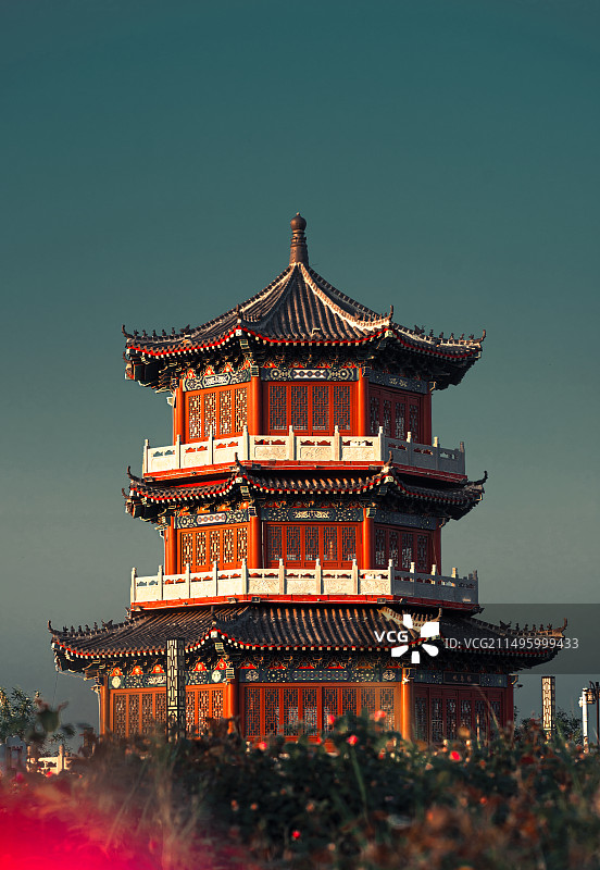 单县浮龙湖景区图片素材