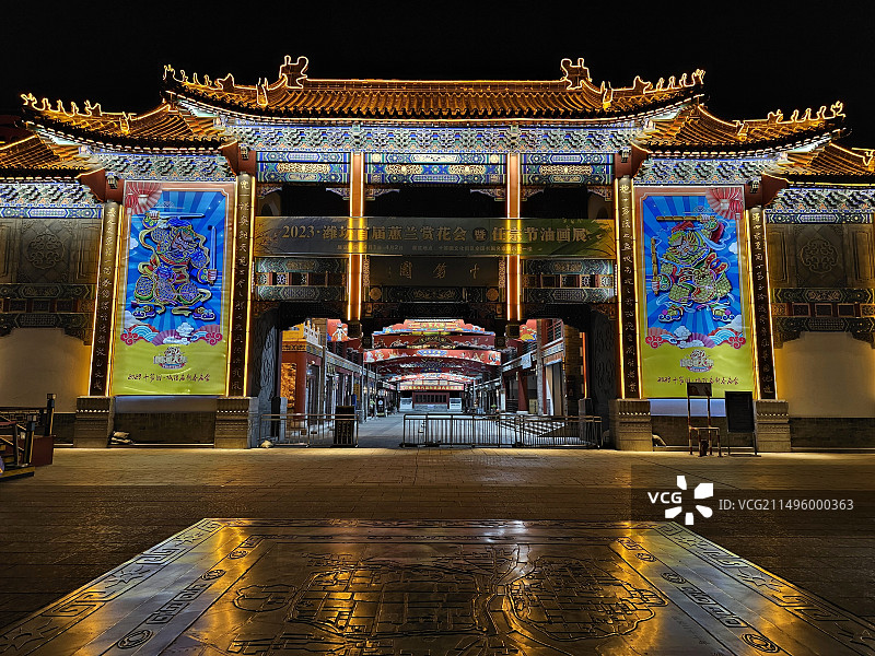 潍坊十笏园文化街区图片素材