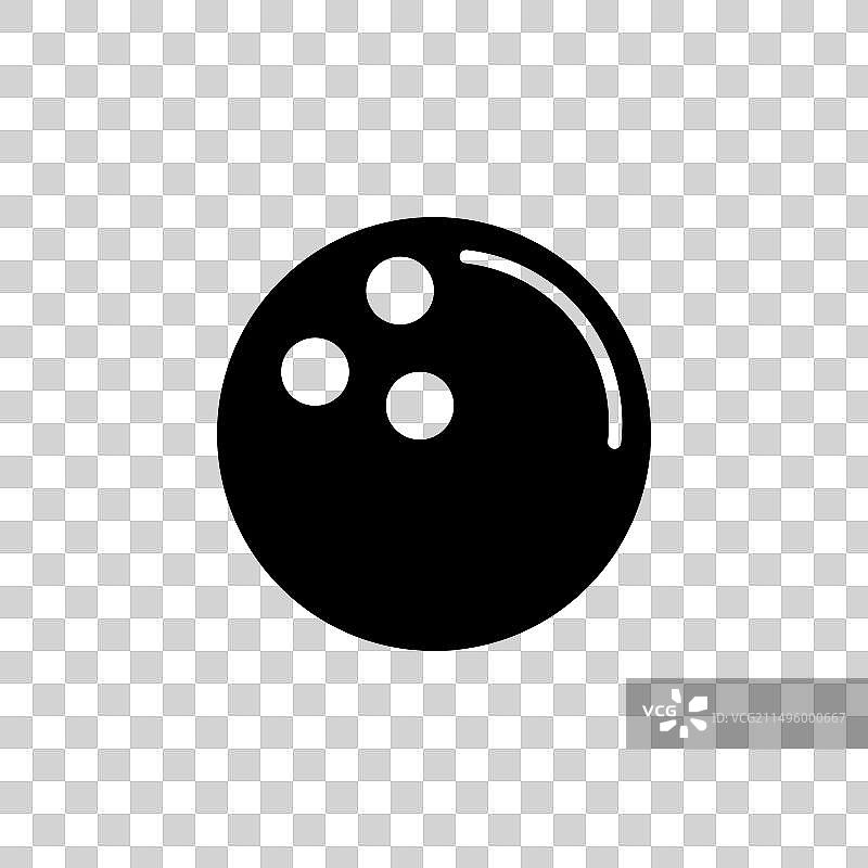 保龄球扁平图标图片素材