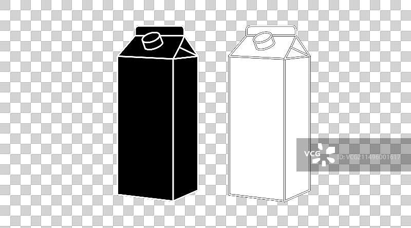 牛奶扁平图标图片素材