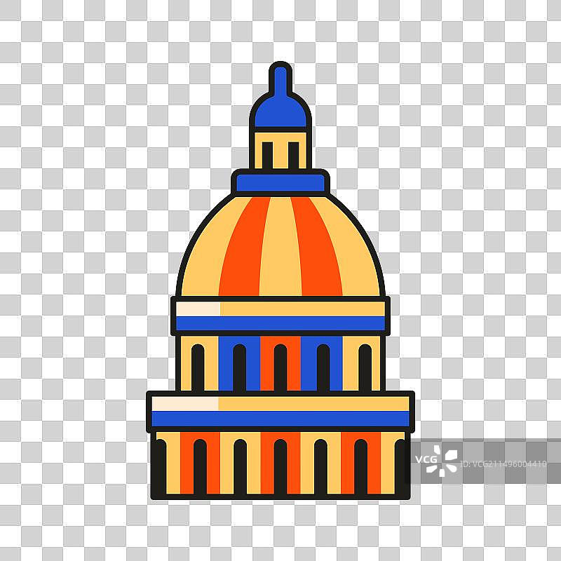 美国国会大厦图标图片素材