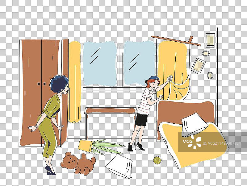 顽皮孩子制造的教育问题概念图片素材