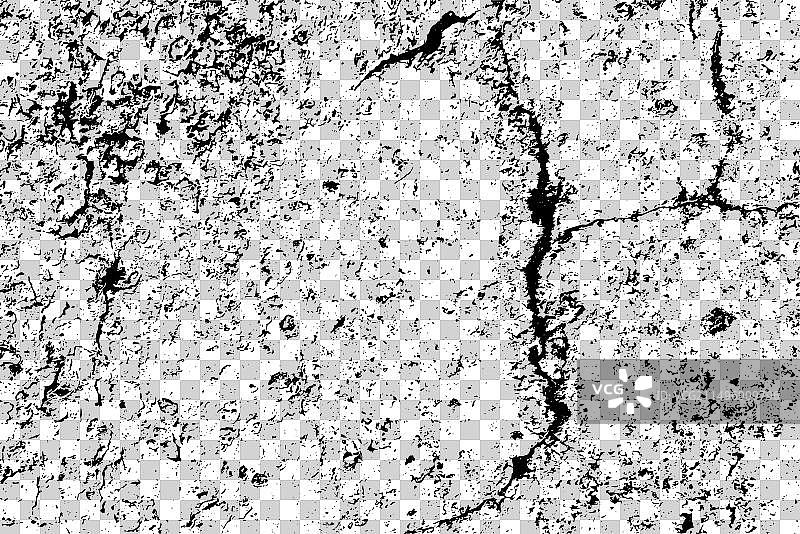 白色背景上的黑色Grunge纹理图片素材