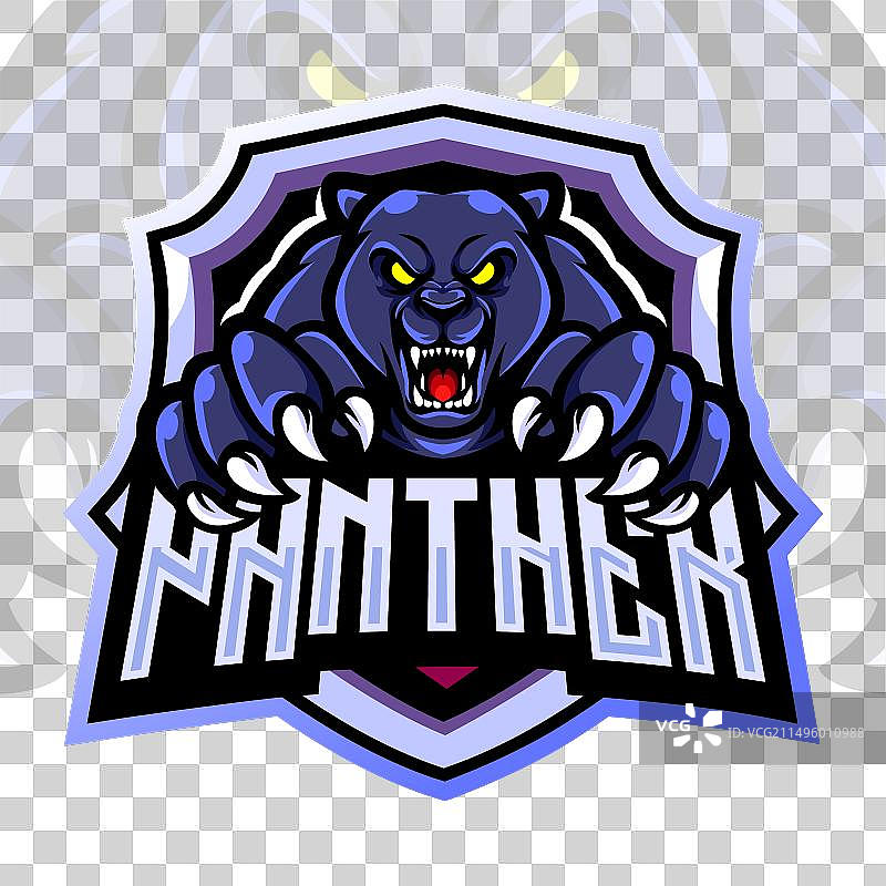 美洲豹吉祥物电竞标志设计图片素材