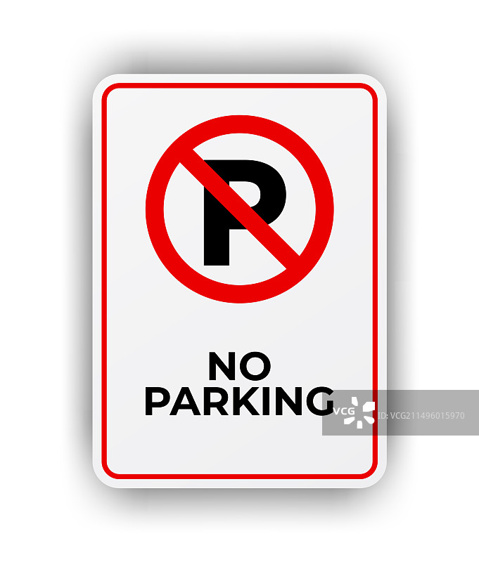 禁止停车标志图片素材