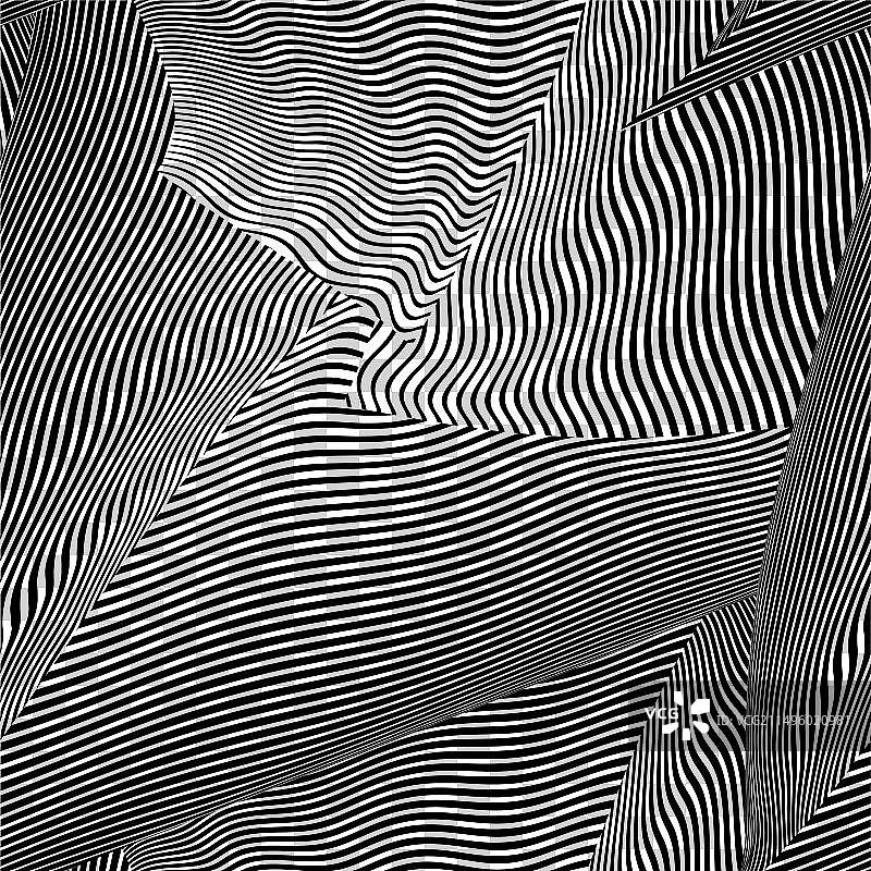 黑色线性抽象几何背景图片素材