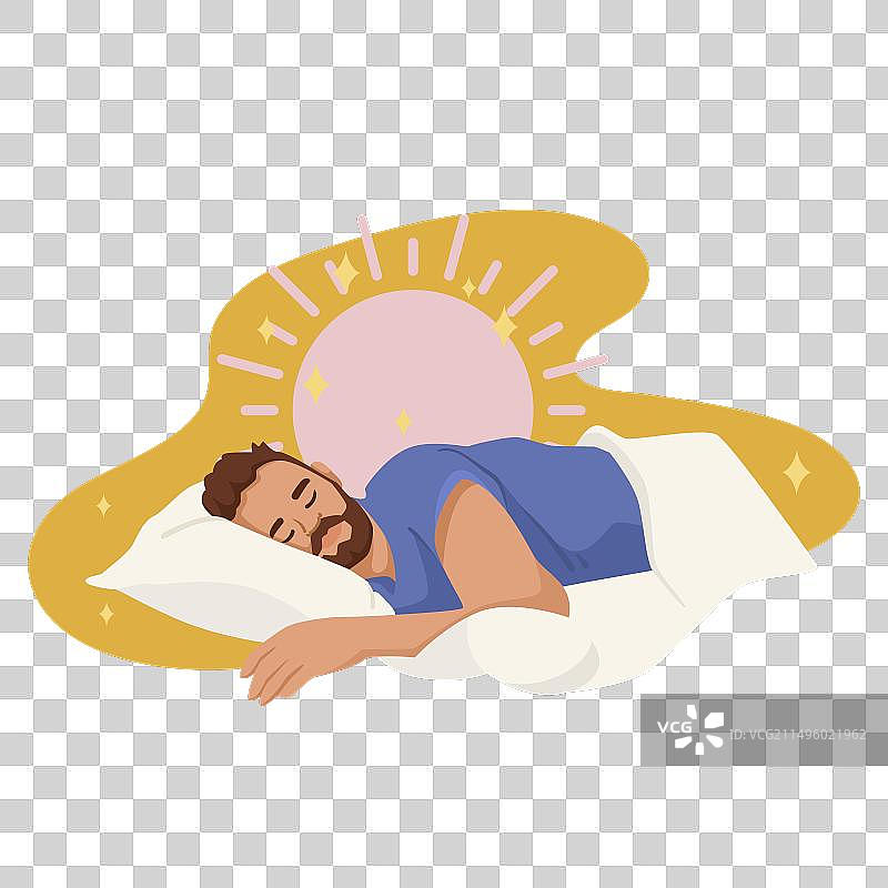 男人在睡觉图片素材