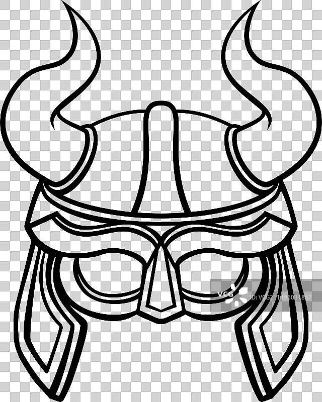 维京战士头盔图片素材