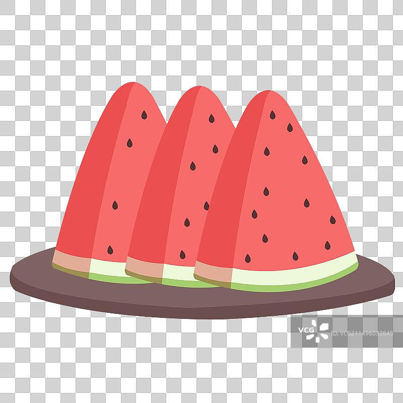 西瓜切块图片素材