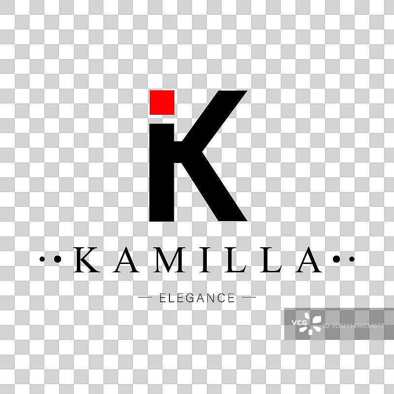 字母K的简约logo图案合集图片素材