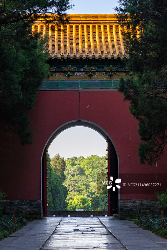 明孝陵文武方门图片素材