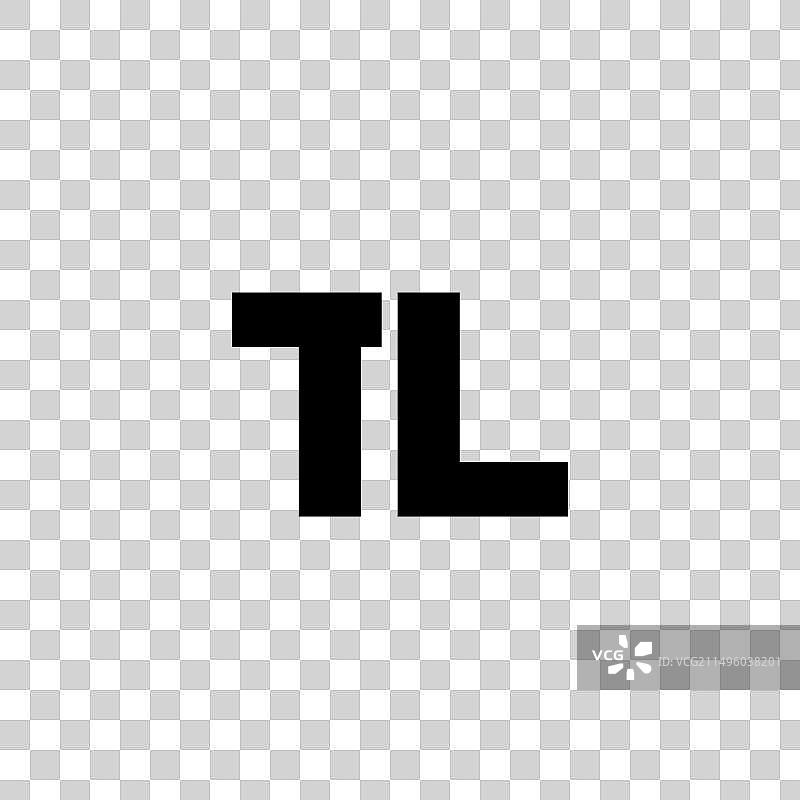 字母T和L TL标志设计模板（简约）图片素材