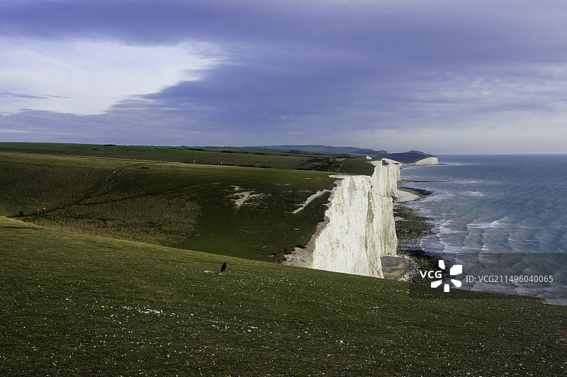 英国布莱顿白崖图片素材