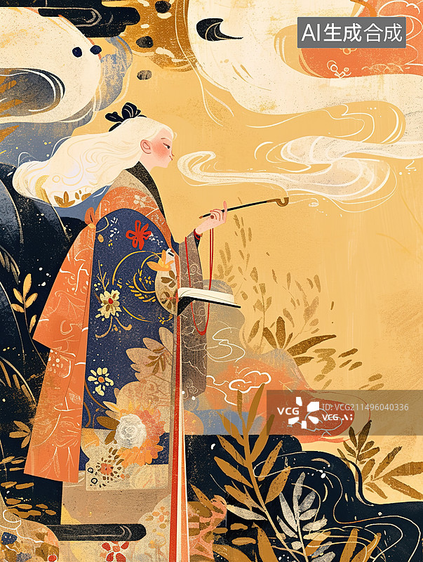 【AI数字艺术】美丽的插画图片素材