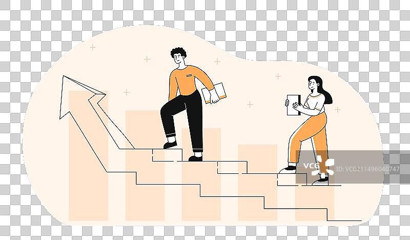 勇往直前的商务人士图片素材