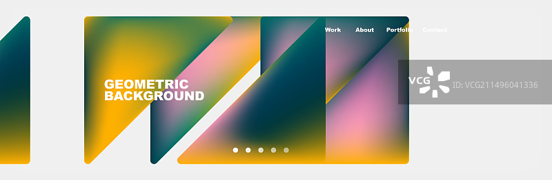 彩色三角形几何背景图片素材