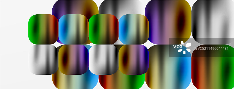 白色背景上的一排彩色圆圈图片素材