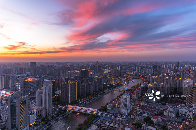 天津海河风光图片素材
