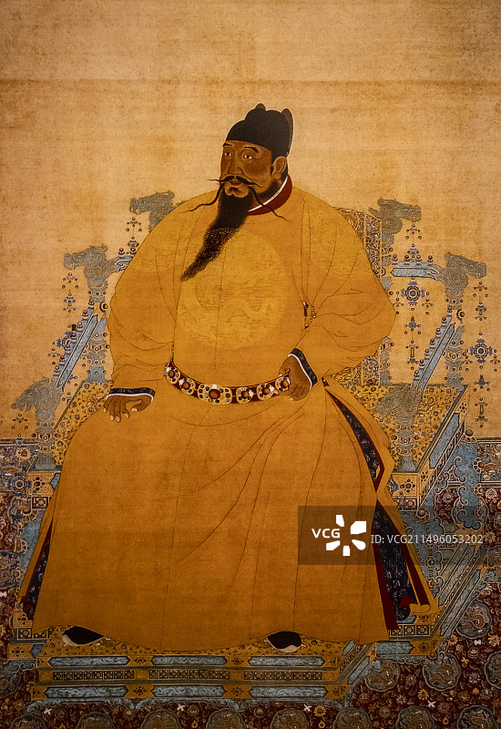 国家典籍博物馆“《永乐大典》的回归和再造”展：明成祖朱棣—明太祖第四子，明朝第三位皇帝图片素材