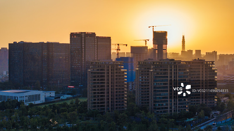 成都锦江区城市建设图片素材