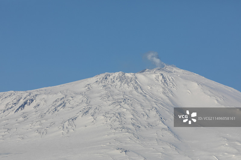 南极洲罗斯岛罗斯海埃里伯斯山图片素材