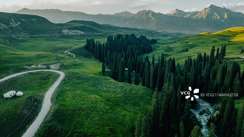 独库公路 新疆风景 我的阿勒泰 伊犁 自驾旅行 自驾游图片素材