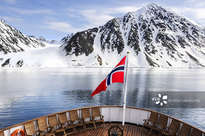 挪威斯瓦尔巴群岛风光（又名斯匹次卑尔根群岛）图片素材