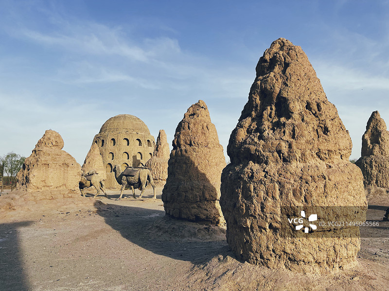 银川市宁夏镇北堡西部影视城图片素材