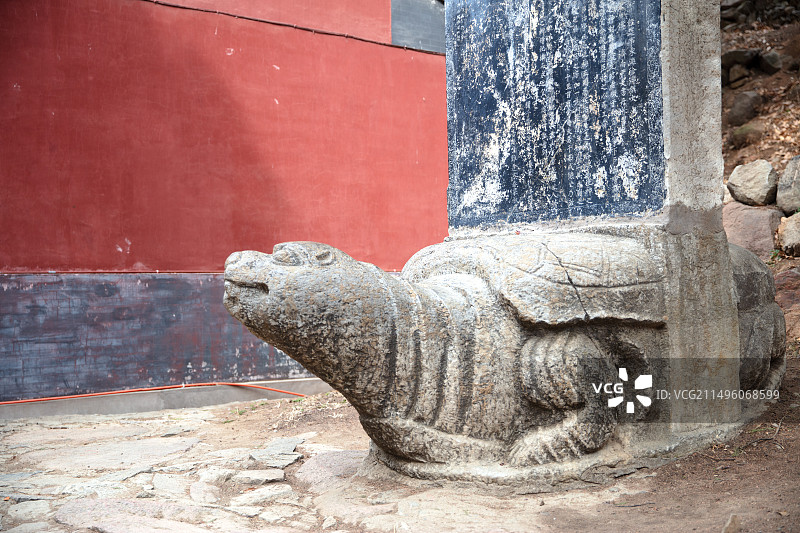 泰山赑屃背石碑图片素材