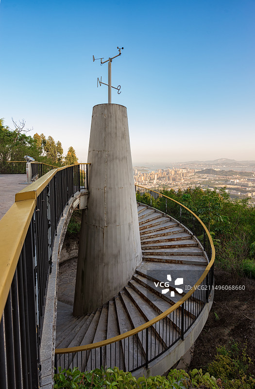 厦门蔡尖尾山螺旋梯图片素材