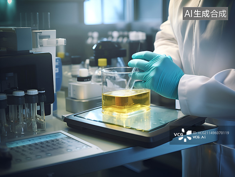 【AI数字艺术】医院实验室里的各种试剂图片素材