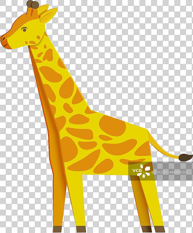 纸艺长颈鹿图片素材